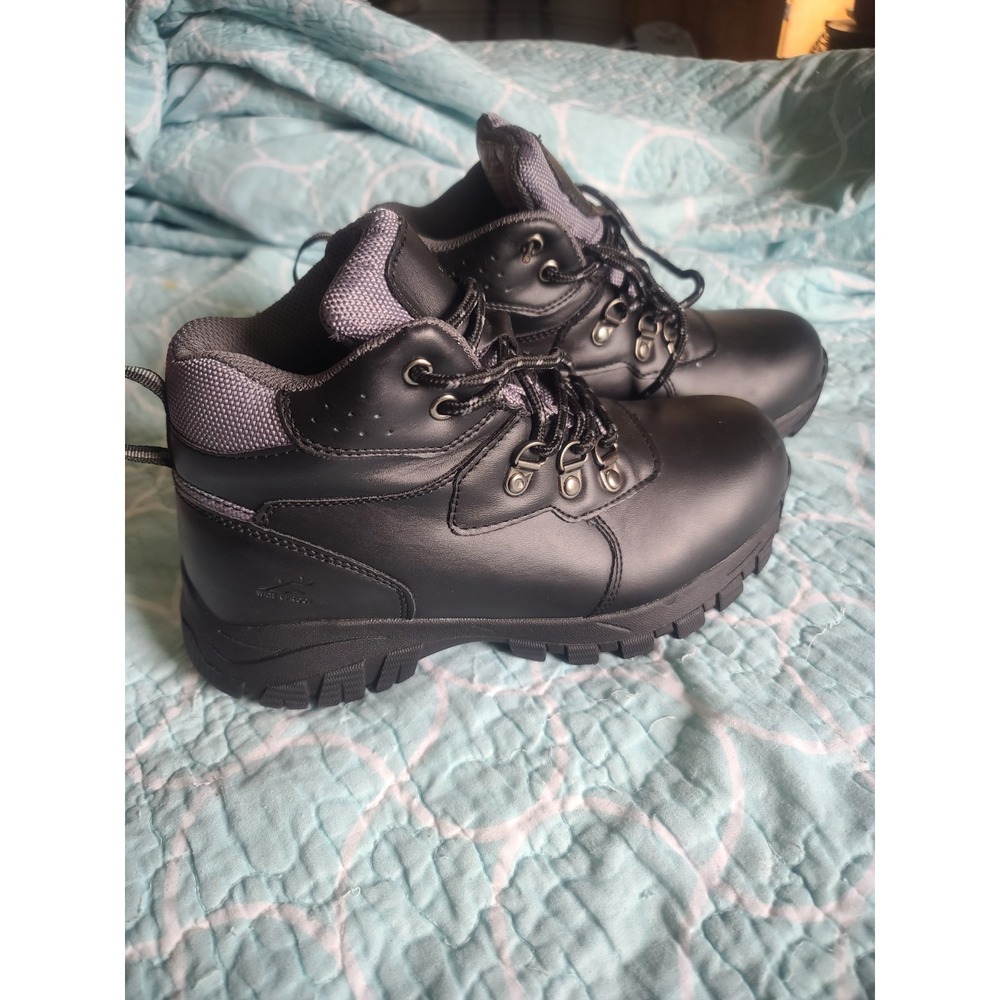 DeerStags Gorp Thinsulate Waterproof Black Work Hiking Boots Big Kids 4 MED